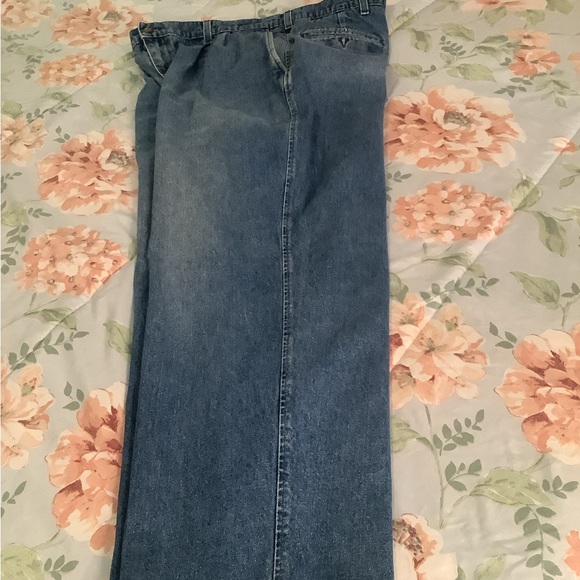 Dockers Khakis Jeans dark Blue cotton 4 pockets 40”x29” in great shape classi… - Picture 4 of 14